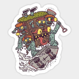 Graveyard Monster Sticker